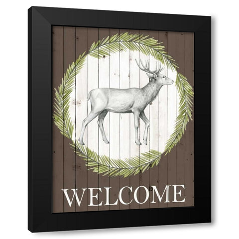 Woodland Walk I Black Modern Wood Framed Art Print with Double Matting by Popp, Grace