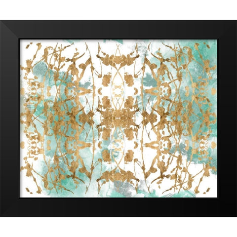 Verdant Mirror II Black Modern Wood Framed Art Print by Goldberger, Jennifer