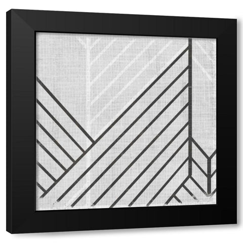 Diametric III Black Modern Wood Framed Art Print by Vess, June Erica
