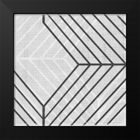 Diametric IV Black Modern Wood Framed Art Print by Vess, June Erica