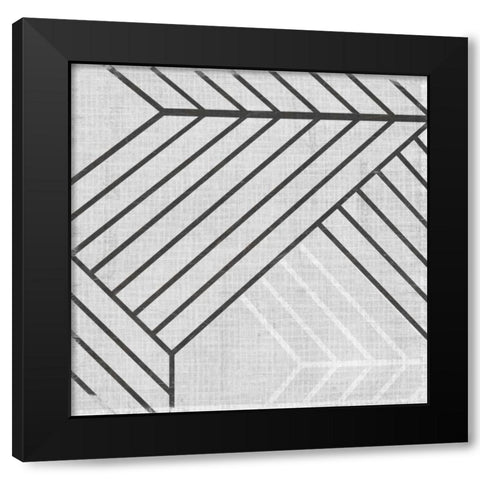 Diametric VI Black Modern Wood Framed Art Print by Vess, June Erica