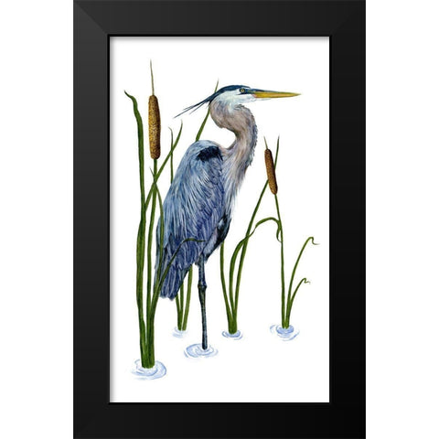 Beside the Lake II Black Modern Wood Framed Art Print by Wang, Melissa