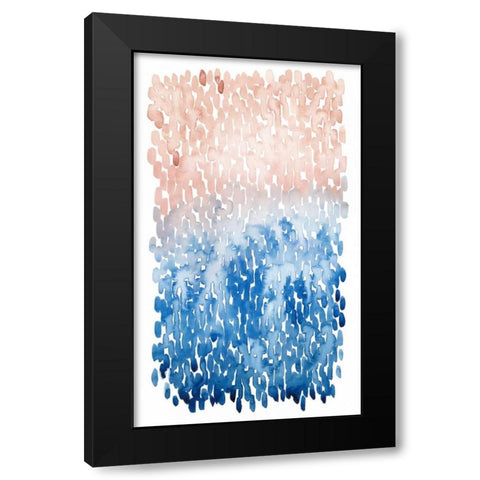 Coral Cascade I Black Modern Wood Framed Art Print by Popp, Grace