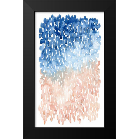 Coral Cascade II Black Modern Wood Framed Art Print by Popp, Grace