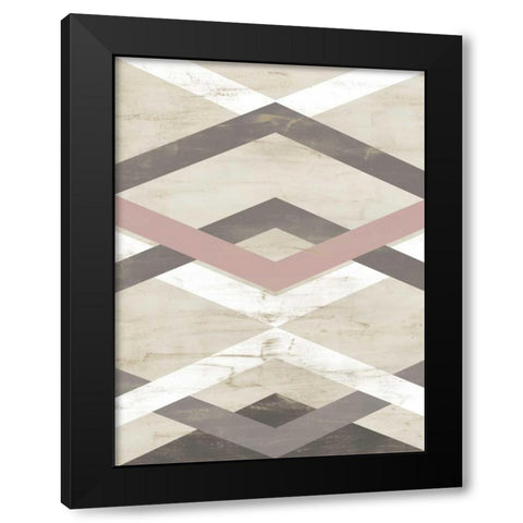 Midpoint I Black Modern Wood Framed Art Print with Double Matting by Vess, June Erica