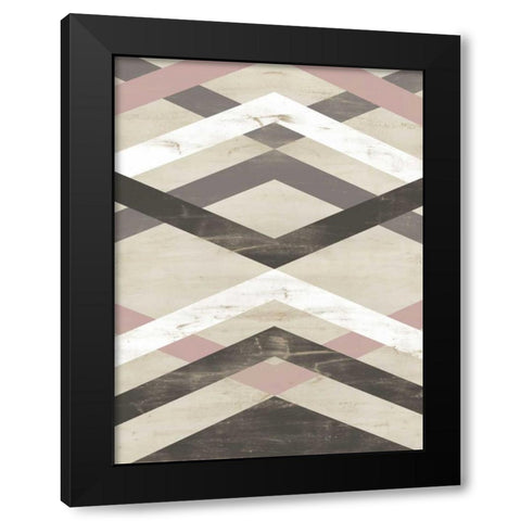 Midpoint III Black Modern Wood Framed Art Print with Double Matting by Vess, June Erica