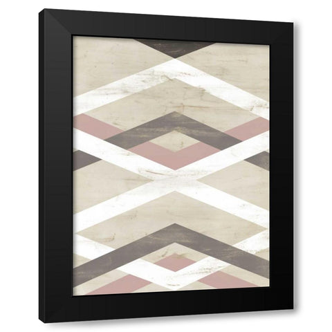 Midpoint IV Black Modern Wood Framed Art Print by Vess, June Erica
