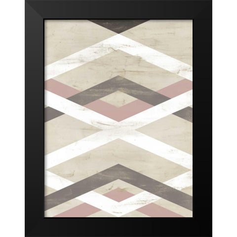 Midpoint IV Black Modern Wood Framed Art Print by Vess, June Erica