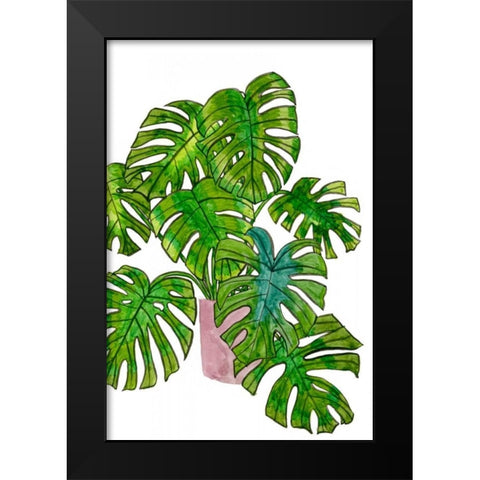 Potted Jungle I Black Modern Wood Framed Art Print by Wang, Melissa