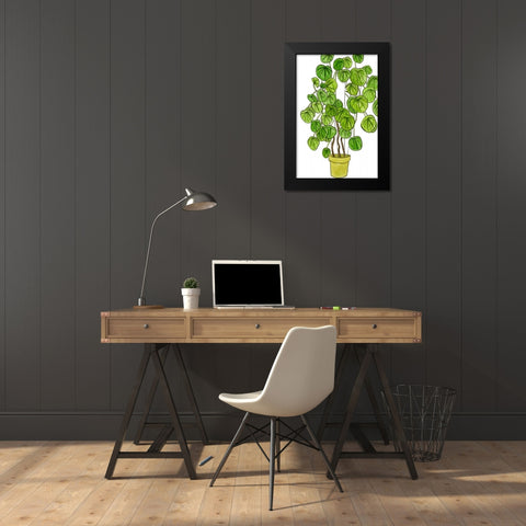 Potted Jungle II Black Modern Wood Framed Art Print by Wang, Melissa