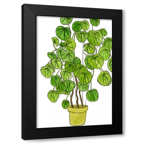 Potted Jungle II Black Modern Wood Framed Art Print with Double Matting by Wang, Melissa