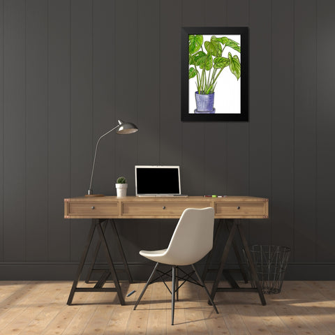 Potted Jungle III Black Modern Wood Framed Art Print by Wang, Melissa