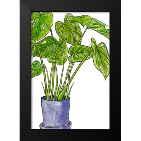 Potted Jungle III Black Modern Wood Framed Art Print by Wang, Melissa