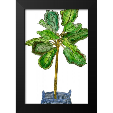 Potted Jungle IV Black Modern Wood Framed Art Print by Wang, Melissa