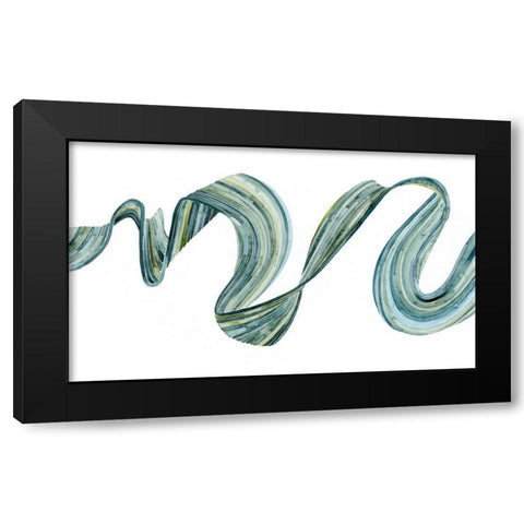 Ribbon Stream I Black Modern Wood Framed Art Print with Double Matting by Popp, Grace