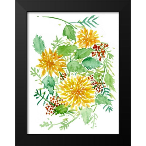 Joyful Movement I Black Modern Wood Framed Art Print by Wang, Melissa