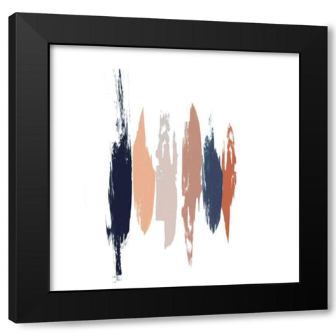 Brushed I Black Modern Wood Framed Art Print with Double Matting by Goldberger, Jennifer