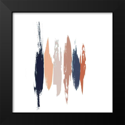 Brushed I Black Modern Wood Framed Art Print by Goldberger, Jennifer