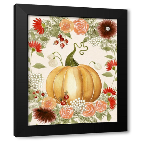 Red Autumn I Black Modern Wood Framed Art Print by Popp, Grace