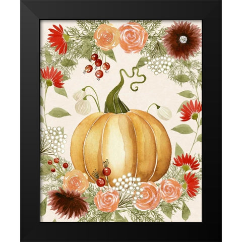 Red Autumn I Black Modern Wood Framed Art Print by Popp, Grace