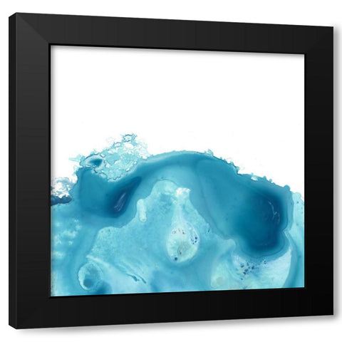 Splash Wave IV Black Modern Wood Framed Art Print by Vess, June Erica