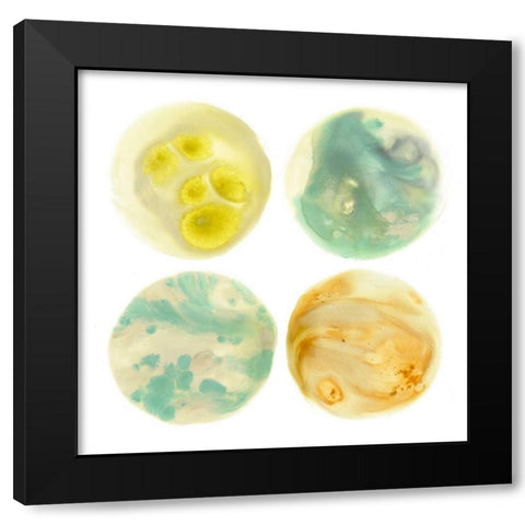 Planetary I Black Modern Wood Framed Art Print by Vess, June Erica