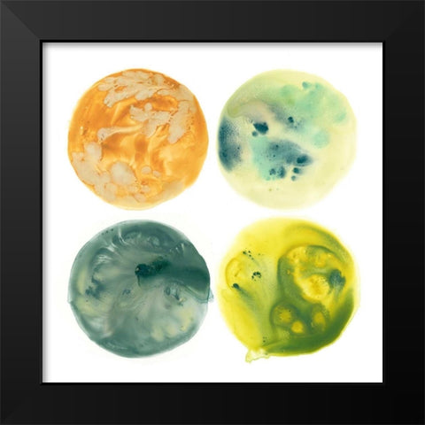 Planetary II Black Modern Wood Framed Art Print by Vess, June Erica