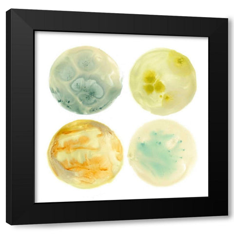 Planetary III Black Modern Wood Framed Art Print by Vess, June Erica