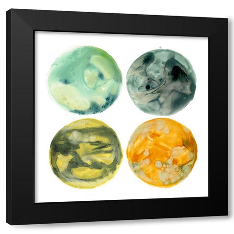 Planetary IV Black Modern Wood Framed Art Print by Vess, June Erica