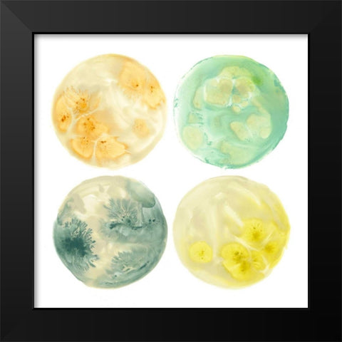 Planetary V Black Modern Wood Framed Art Print by Vess, June Erica