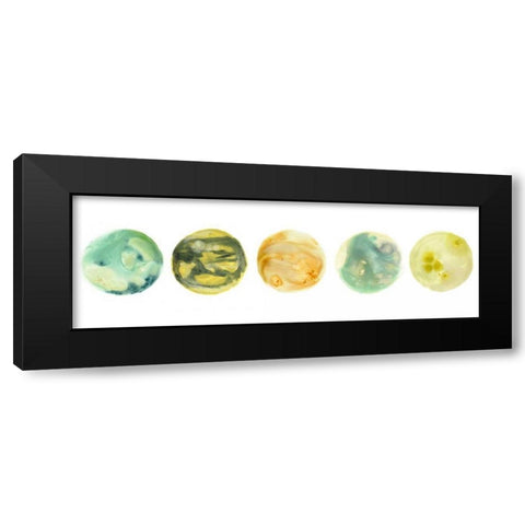 Planetary VII Black Modern Wood Framed Art Print by Vess, June Erica