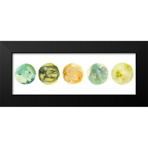 Planetary VII Black Modern Wood Framed Art Print by Vess, June Erica