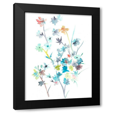 Spring Soiree I Black Modern Wood Framed Art Print with Double Matting by Zarris, Chariklia