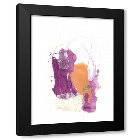 Slipstream II Black Modern Wood Framed Art Print with Double Matting by Vess, June Erica