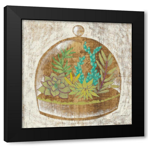 Glass Garden I Black Modern Wood Framed Art Print with Double Matting by Zarris, Chariklia