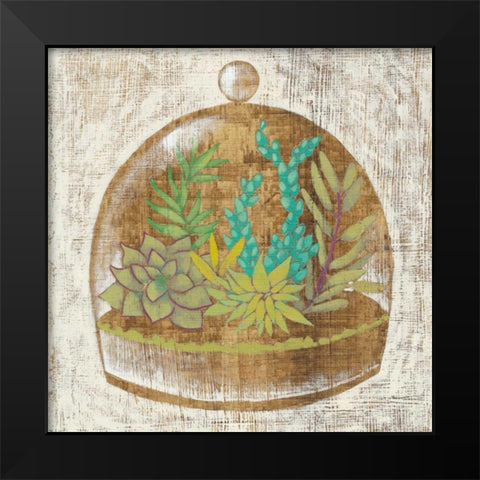 Glass Garden I Black Modern Wood Framed Art Print by Zarris, Chariklia