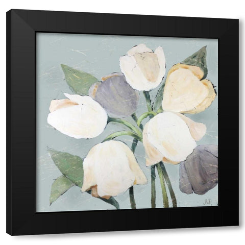 French Tulips I Black Modern Wood Framed Art Print by Reynolds, Jade