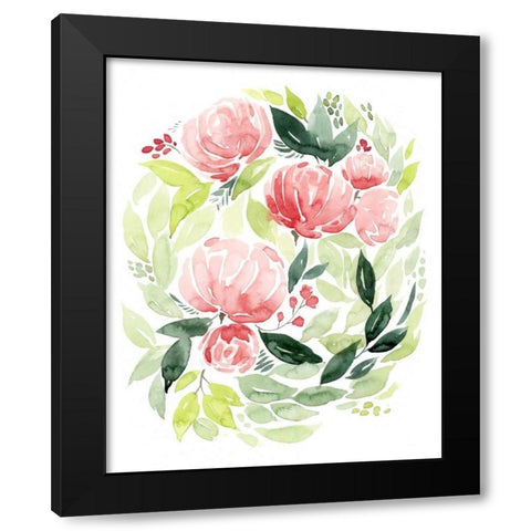 Buoyant Bouquet I Black Modern Wood Framed Art Print by Popp, Grace