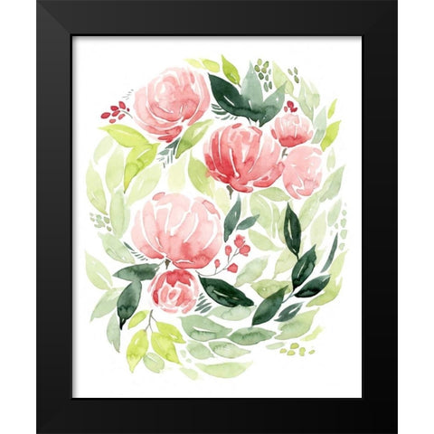 Buoyant Bouquet I Black Modern Wood Framed Art Print by Popp, Grace