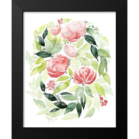 Buoyant Bouquet II Black Modern Wood Framed Art Print by Popp, Grace