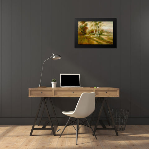 Eventide 9 Black Modern Wood Framed Art Print by Dag, Inc.