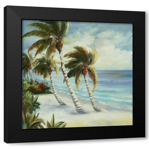 Tropical 4 Black Modern Wood Framed Art Print by Dag, Inc.