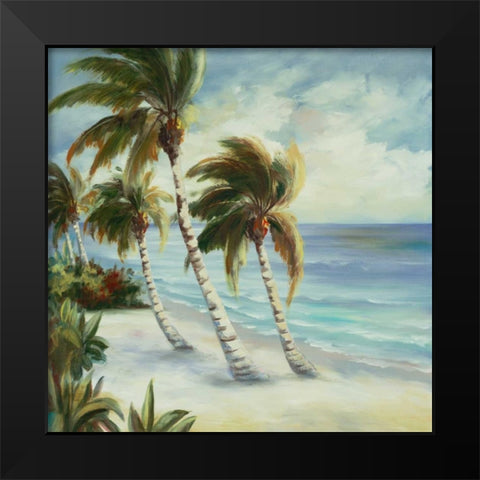 Tropical 4 Black Modern Wood Framed Art Print by Dag, Inc.