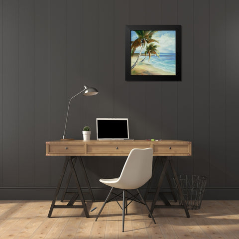 Tropical 5 Black Modern Wood Framed Art Print by Dag, Inc.