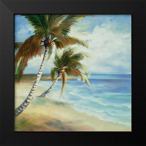 Tropical 5 Black Modern Wood Framed Art Print by Dag, Inc.