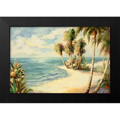 Tropical 8 Black Modern Wood Framed Art Print by Dag, Inc.