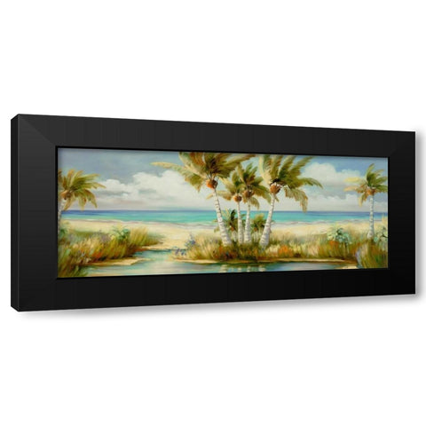 Tropical 12 Black Modern Wood Framed Art Print with Double Matting by Dag, Inc.