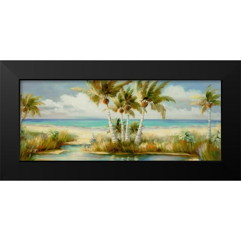 Tropical 12 Black Modern Wood Framed Art Print by Dag, Inc.