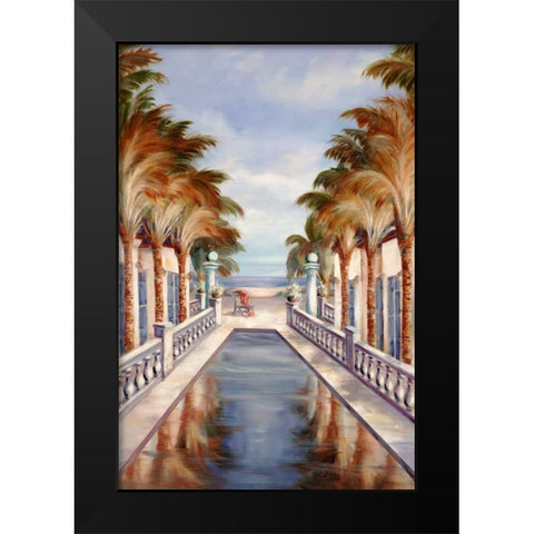 Tropical 14 Black Modern Wood Framed Art Print by Dag, Inc.