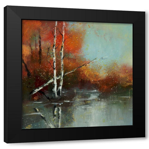 Hinterland 8 Black Modern Wood Framed Art Print with Double Matting by Dag, Inc.